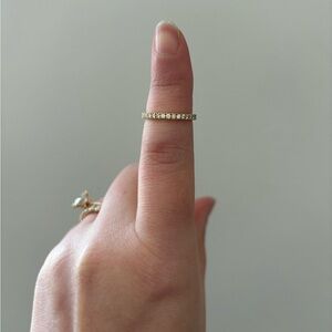 NEW & UNWORN Tiffany & Co. 18k gold eternity diamond ring